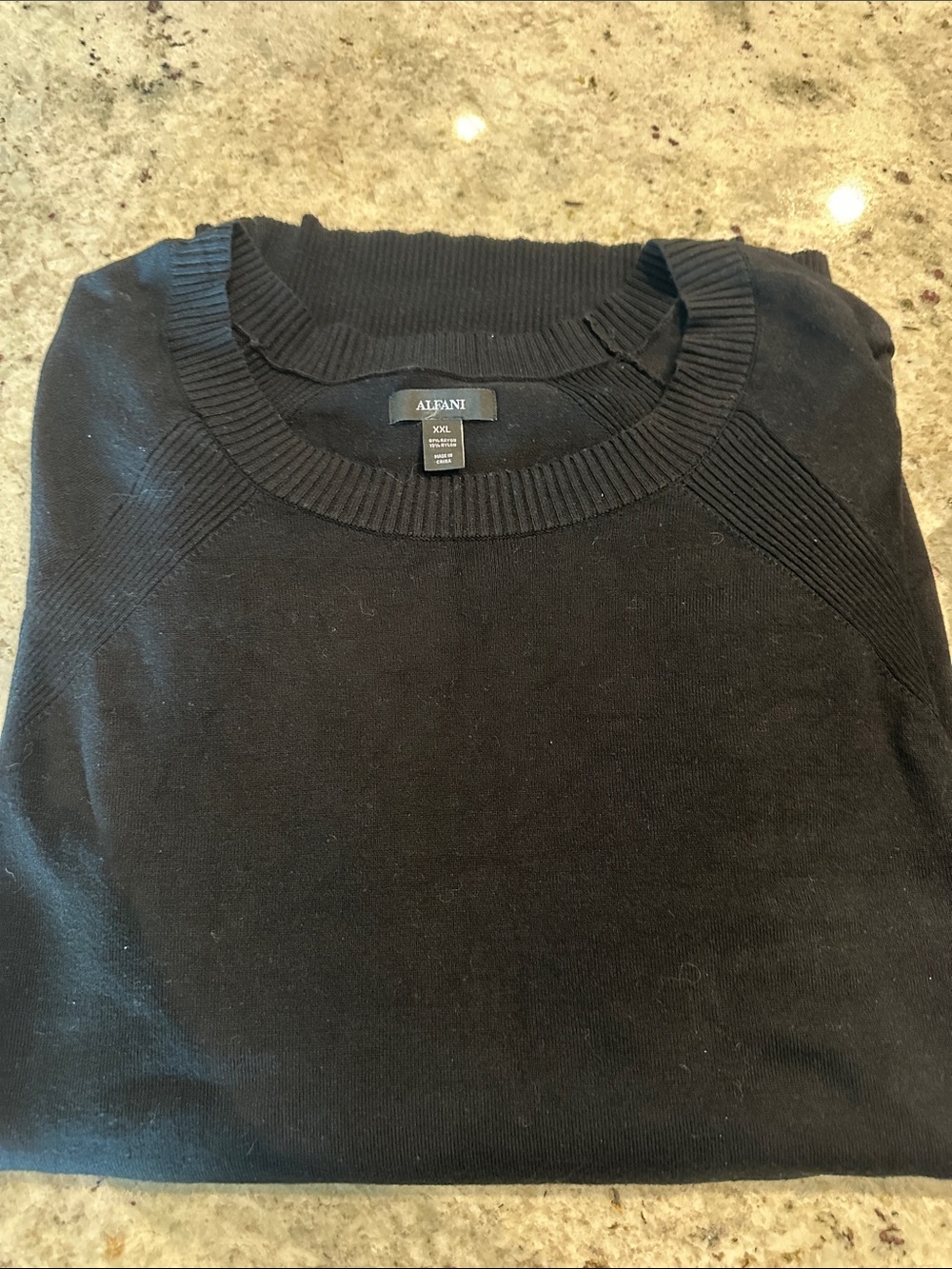 Alfani Men's Black Crewneck Sweater